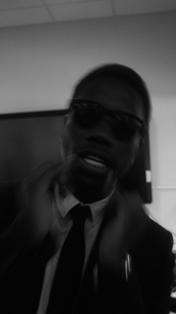 Photoshoot shot 4: suits and sunglasses for the SPOTLIGHT campaign