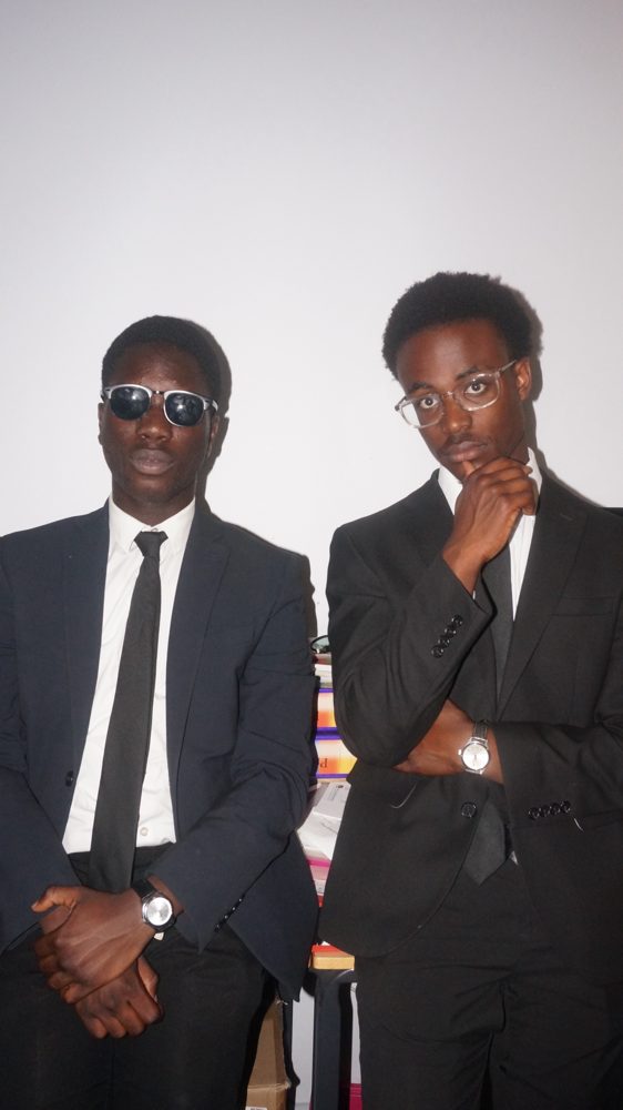 Photoshoot shot 3: suits and sunglasses for the SPOTLIGHT campaign